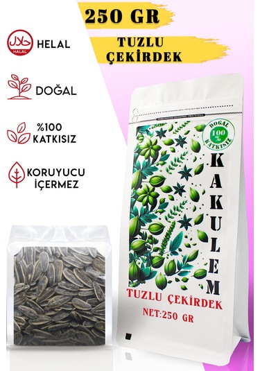 Kakulem Kavrulmuş İri Boy Tuzlu Ay Çekirdeği 250 Gr