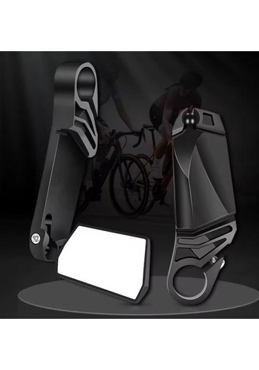 Xbyc 419 360 Dönebilir Katlanabilir Dayanıklı Gidon Boynuzlu Bisiklet Dikiz Aynası