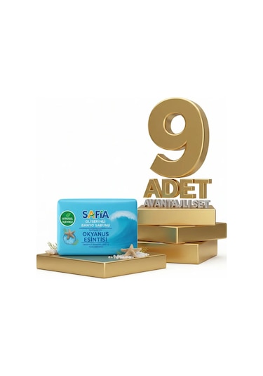 Safia Gliserinli Okyanus Esintisi Banyo Sabunu 9x150 Gr Gliserin