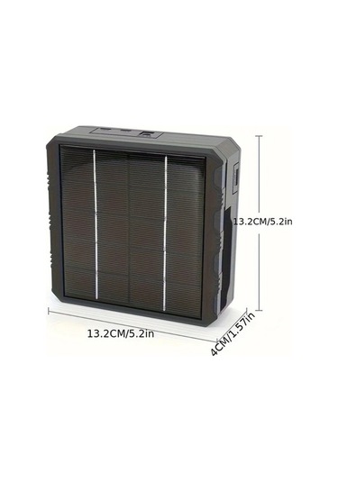 Besthome1 Dream011 Siyah Yuvalı Güneş Enerjili 3.7v Usb Li İon Pil Şarj Cihazı 26650 21700 18650 Kullanıcıya Yönelik Şarj Ünit