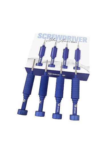 Honeybeeshop Mavi Yüksek Sertlikte İphone Tamiri İçin 4ü 1 Arada Manyetik Hassas Tornavida Takımı