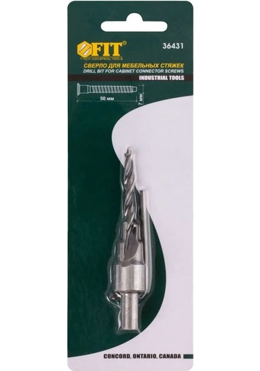 Fıt Fınch Industrıal Tools Fıt 5 Mm Matkap Ucu + 9,5 Mm Kılavuz Konfirmat 7x50 Mm İçin 163231156