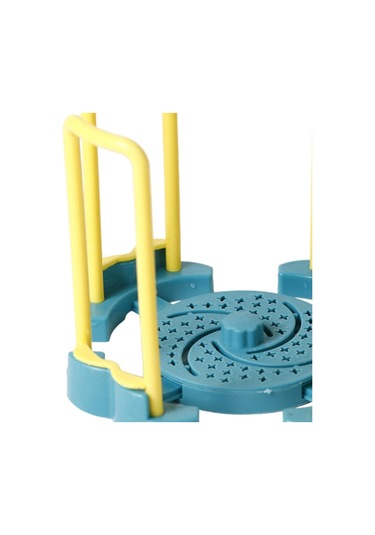 Suntek Magideal Bulaşık Kurutma Rafı Esnek Uzatılabilir Sarı-ve-mavi