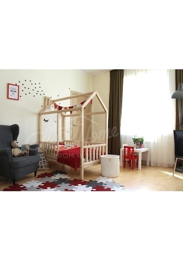 Köşk_Mobilya Köşk Mobilya Montessori Yatak Çatılı Model 90X190