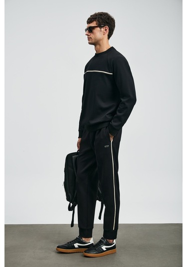 Lufian Cosmo Erkek Sweatshirt 112030181 Siyah