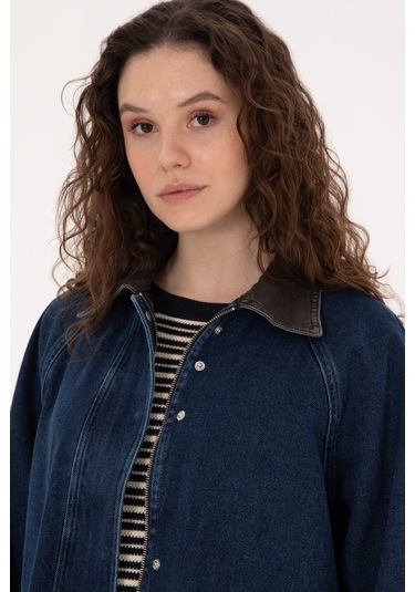 U.s. Polo Assn. Kadın Koyu Mavi Gömlek Jean 50309434-dn0023 Dark Blue