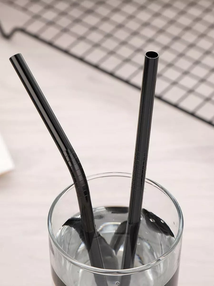 Black Drop Kokteyl İçin Fırçalı Metal Çubuklar, 4 Adet 27413804