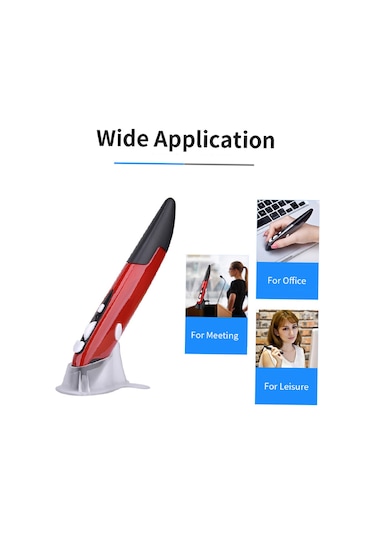 Vkemall 2.4ghz Kablosuz Optik Kalem - 500/1000dpı Ayarlanabilir, Pc/android Uyumlu, Tekerlekli Sunum Kontrolü 001