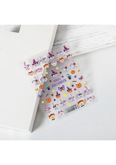 1 Adet Siyah Beyaz Yay Kelebek 5d Tırnak Çıkartmalar Nail Art Dekorasyon Kabartma Disney Karikatür Çiçek Nail Art Çıkartmalar Tırnak Malzemeleri Orta Kahverengi