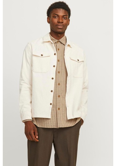Jack & Jones Cepli Erkek Gömlek Ekru