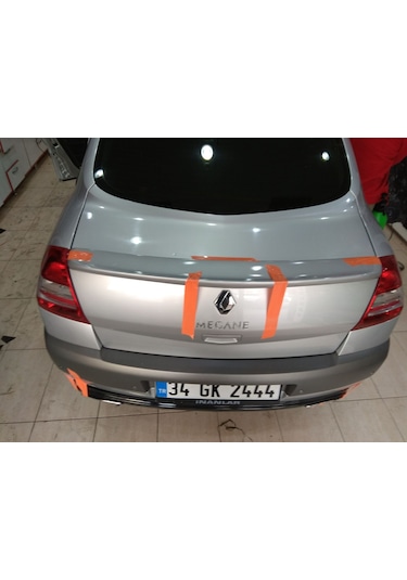 Renault Megane 2 Sd Bagaj Üstü Spoiler 2002-2012 Gümüş Gri Boyalı
