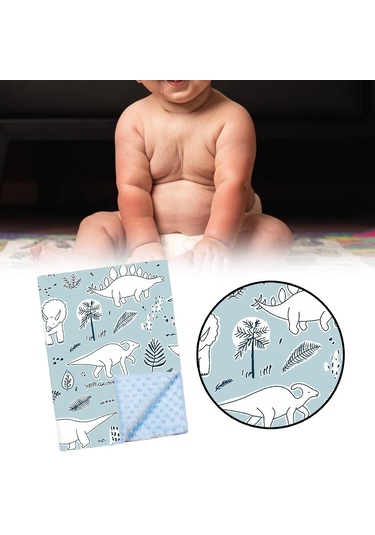 Suntek Puset Beşikler Için Yumuşak Bebek Battaniyesi Yeşil