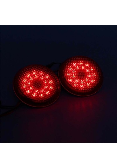 Leasetake Nissan/qashqai İçin Toyota Sienna/corolla Scion İçin Araba Arka Tampon Reflektör Lambası Yuvarlak Fren Durdurma Lambası Kırmızı