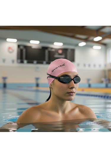 Pembe-silikon Havuz Bonesi - Havuz - Deniz Bonesi - Pu Kaplama - Kulak - Baş Kapatıcı Pembe