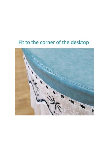 Novahub Yeşil High-end Yuvarlak Masa Örtüsü, Su Geçirmez, Yağa Dayanıklı, 50cm, Ev, Mekan, Düğün, Parti Yeşil