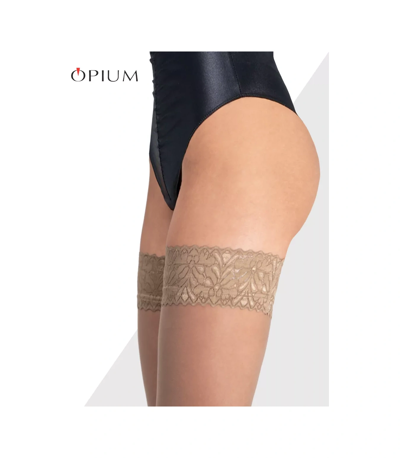 Opıum Silikonlu Dantel Çoraplar 20 Den Bej 202603667 Bej