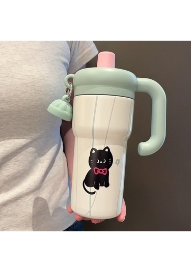 Didadodo Ofis Mavi Kedi Hasır Bardak Büyük Boy Buzluklu Xk Mavi Mavi Mavi