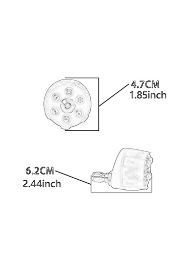 Suntek Yüksek Basınçlı Yıkayıcı Nozul 3600psı Siyah