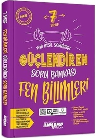 7. Sınıf Güçlendiren Fen Bilimleri Soru Bankası Ankara Yayınları