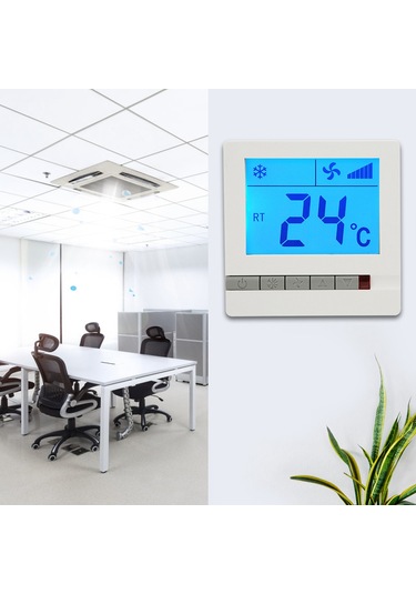 Ximistore9 Fan Koili Kontrol Cihazı - Lcd Ekranlı Sıcaklık Regülatörü, Kompresör Koruma, Otomatik Rüzgar Hızı