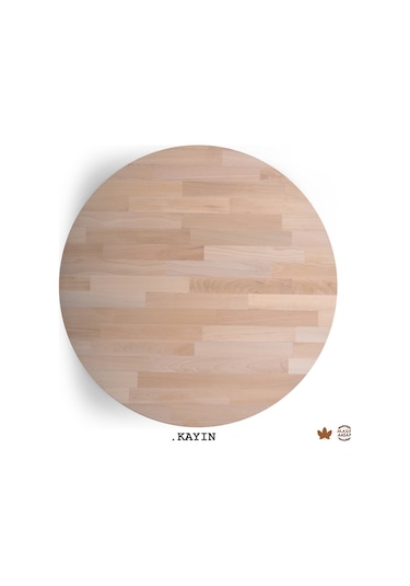 Yuvarlak Ahşap Plaka Masa Ve Sehpa Tablası