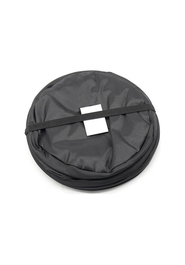 Siyah 16x20 Cm Su Geçirmez Taşınabilir Katlanabilir Büyük Çöp Kovası Atık Konteyneri Çoğu Araba, Polietilen, Suv Ve Kamyona Uyar