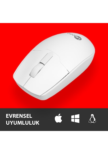 Lecoo WS204 Kablosuz 1200DPI 3 Tuşlu Optik Mouse