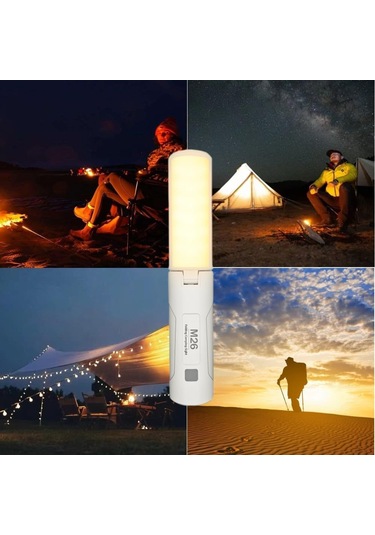 Teltree Yeni Model M26 Çok Amaçlı Kamp Aydınlatması, Manyetik El Feneri Ve Uyarı Lambası Beyaz