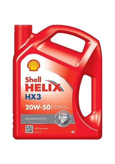 Shell Helix Hx3 20W-50 Motor Yağı 4 L