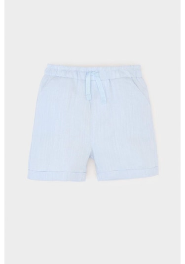 DeFacto Erkek Bebek Beli Lastikli Şort C3420A525SMBE177 Mavi