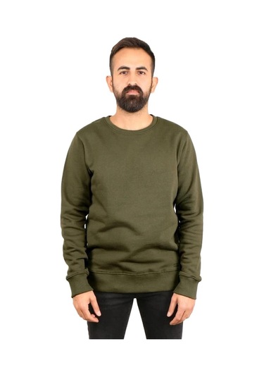 Superfly Bisiklet Yaka Erkek Basic Sweatshirt Spf101222216032 001
