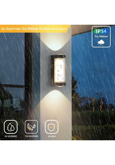 Dekoratif 3 Yönlü Led Aydınlatma 9w 3200k Gün Işığı İç Ve Dış Mekan Cata Lara Led Aplik Diğer