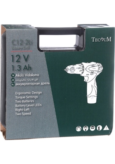 Tecnum C12-2 Li 12V 1.3 Ah Li-ion Çift Akülü Vidalama