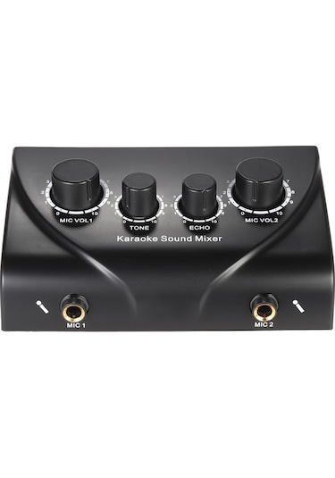 Padalink Karaoki Reverb Ses Mikseri N-3 Siyah, Avrupa Standartı, 100-240v, Ev/ktv/ Sahne İçin, Hafif Ve Dayanıklı