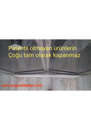 40 Desen Patentli Katlanır Cam Duşakabin İki Duvar Arası Duşakabi Gri