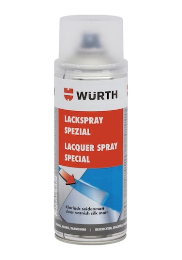 Würth Sprey Vernik Saydam 400 Ml Hızlı Kuruyan, Üstün Dayanıklı Saydam Vernik
