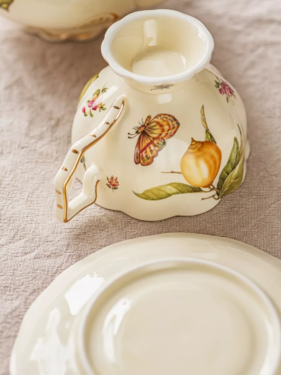 Roomi Seramik Çay Takımı 220 Ml, Fincan Ve Tabak Seti 208177078 Sütlü