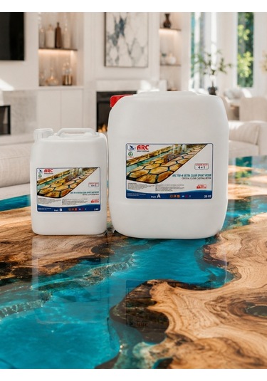 Arc 150N Ultra Şeffaf Döküm TipiParlak Epoksi Reçine25 Kg Set