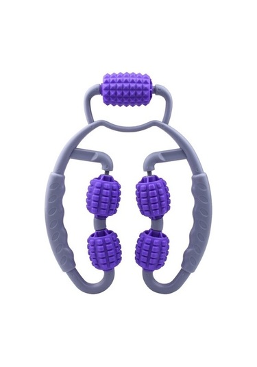 5 Tekerlekli Halka Silindir Bacak Masajı Bfır0c Mor