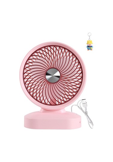 Masaüstü Fan Büyük Masaüstü 8 Inç Usb Rüzgar Sessiz Ofis Elektrikli Fan A37h0y Pembe