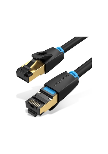 Mufunye Ventıon Cat8 Sftp 40gbps 2000mhz 1.5m Ağ Kablosu - Tam Bakır Çift Ekranlı, Altın Kaplı Rj45 Kristal Uç, Oyun Ve Ev/ofis Kullanıma Uygun