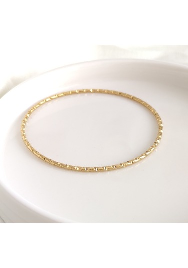 6,7 Cm Çelik İnce Desenli Ajda Bilezik 1 Adet Beyaz