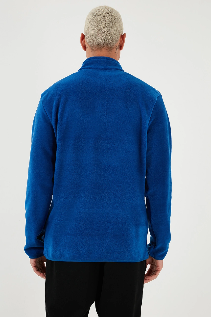 Buratti Regular Fit Anti-Pilling Tüylenme Yapmayan Dik Yaka Şardonlu 2'Li Paket Erkek Polar 5896700S2 Saks-Mint