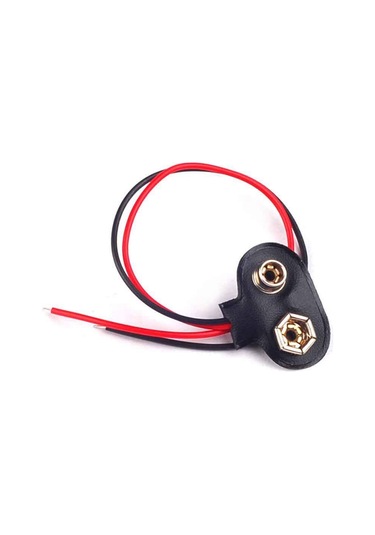 10 Adet 9V Pil Başlığı Bağlantı Kablosu 165 MM