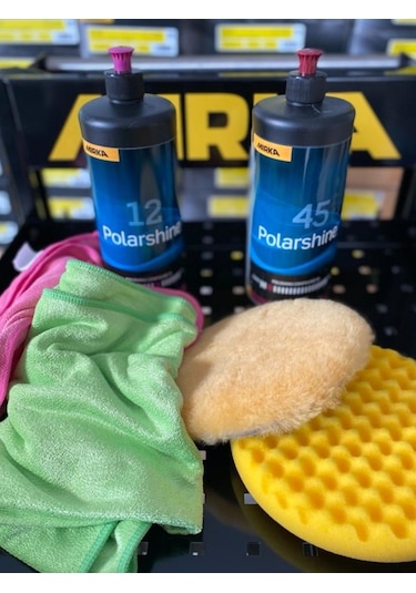 Mirka Mikrofiber Bez Hediyeli Araç Pasta Seti 6'lı Set (Mirka 12