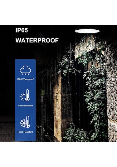 Sones Ip65 Su Geçirmez Dış Mekan Güneş Enerjili Led Ampul Avize İç Mekan Işıkları, Özellikler: Uzaktan Kumandasız Çift Beyaz Işık