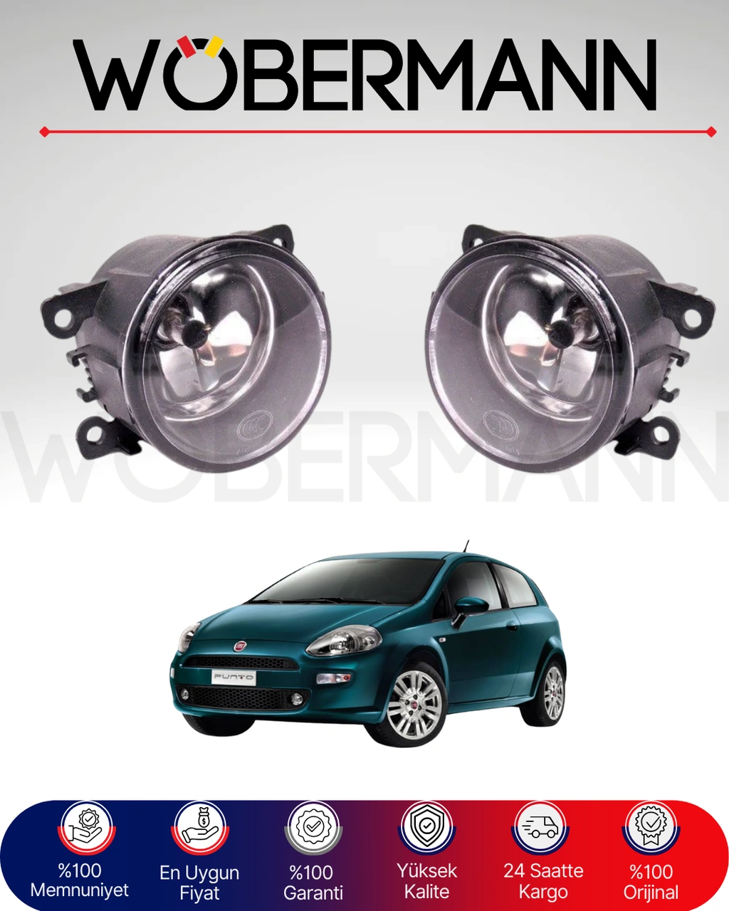 Wöbermann Fiat Punto Evo Sis Farı Seti 2009-2018 Uyumlu