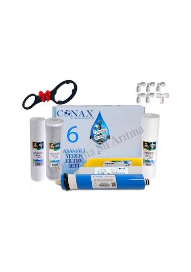 Conax Açık Kasa 6Lı Filtre Seti Vontron Membranlı Tüm Açık Kasa