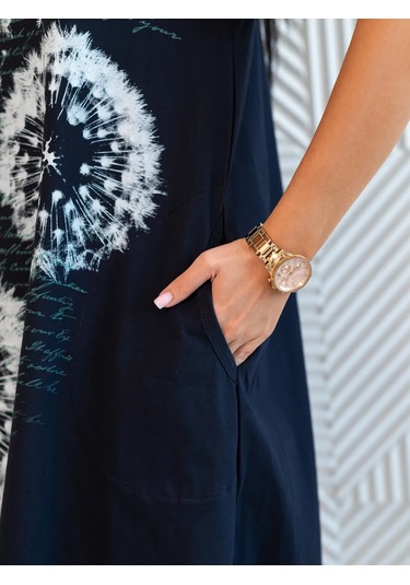 Trikotaznye Sezony Hamileler İçin Oversize Ev Tuniği Elbise 14283398 Mavi