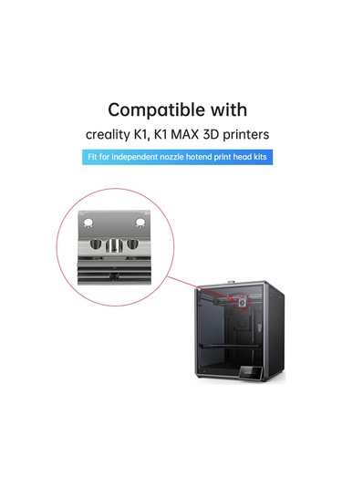 Singree Crealıty K1/k1 Max Uyumlu 3d Yazıcı Ekstruder Isı Sonu Soğutucu, Alüminyum Alloy Soğutma Bloku, Bağımsız Nozzle İçin Uygun